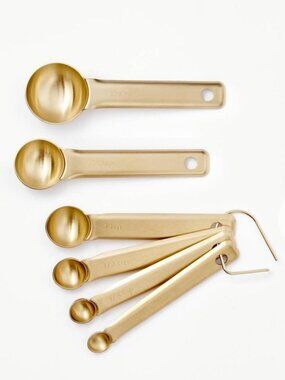 6pc Stainless Steel Tea Spoons Copper Figmint